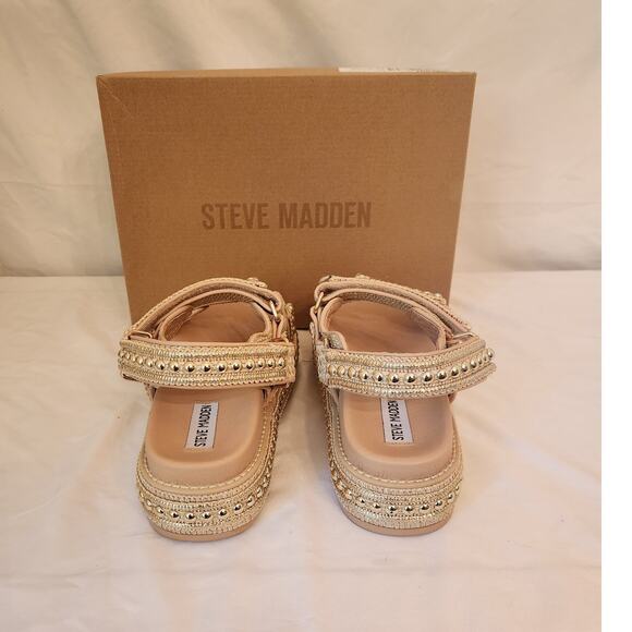 NWB Steve Madden Big Mona in Gold Multi 7.5 *Floor Sample - Picture 8 of 9